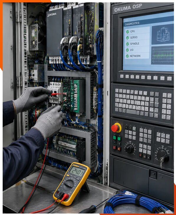 Ремонт систем ЧПУ Okuma OSP в Мценске